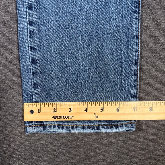 Levi's Wedgie Straight Jeans Women 28 Blue High Rise Button Fly Denim Boho Mom - Picture 10 of 10